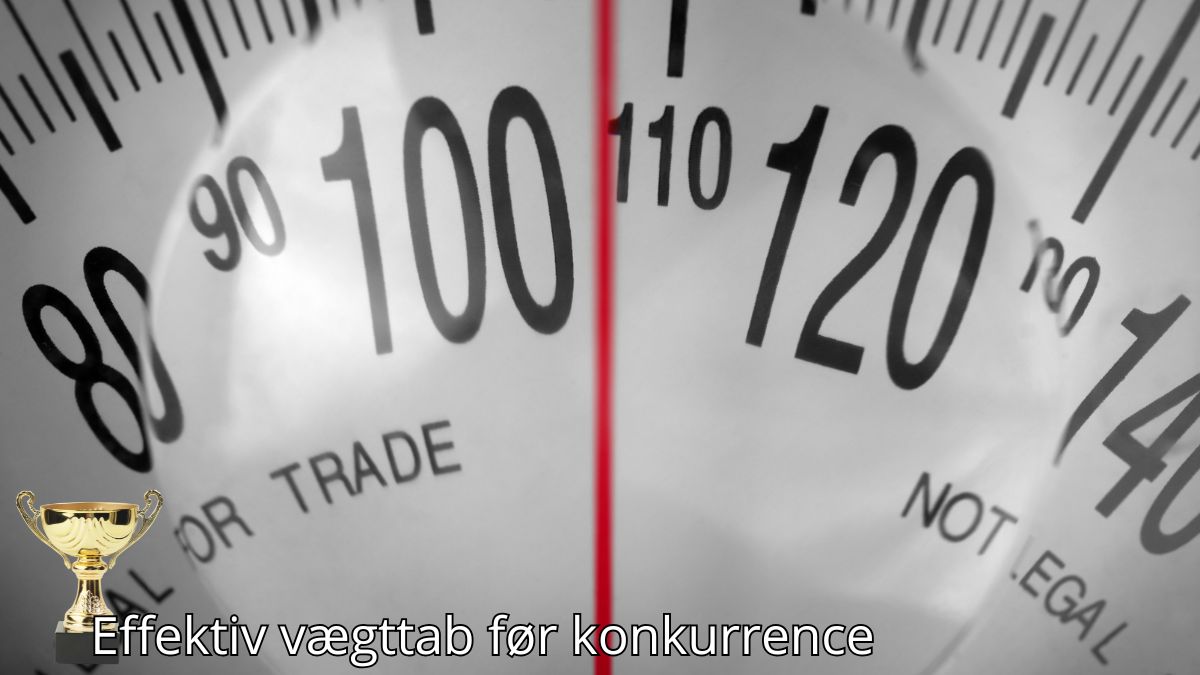 Billedet viser en nærbillede af en vægtskala med fokus på målingen mellem 80 og 140 kg. En rød linje i midten understreger vægtfokus, hvilket symboliserer præcision og målstyring, især relevant for vægttab før konkurrencer. Billedetekst: "Effektiv vægttab før konkurrence''
